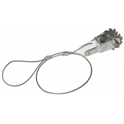 Tendeur à roue dentée avec isolateur intégré et câble métallique