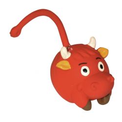 Vache en latex, rouge, 9 cm Racing Bull