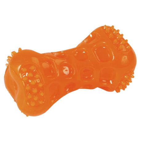 Jouet os ToyFastic Squeaky, orange 9 cm